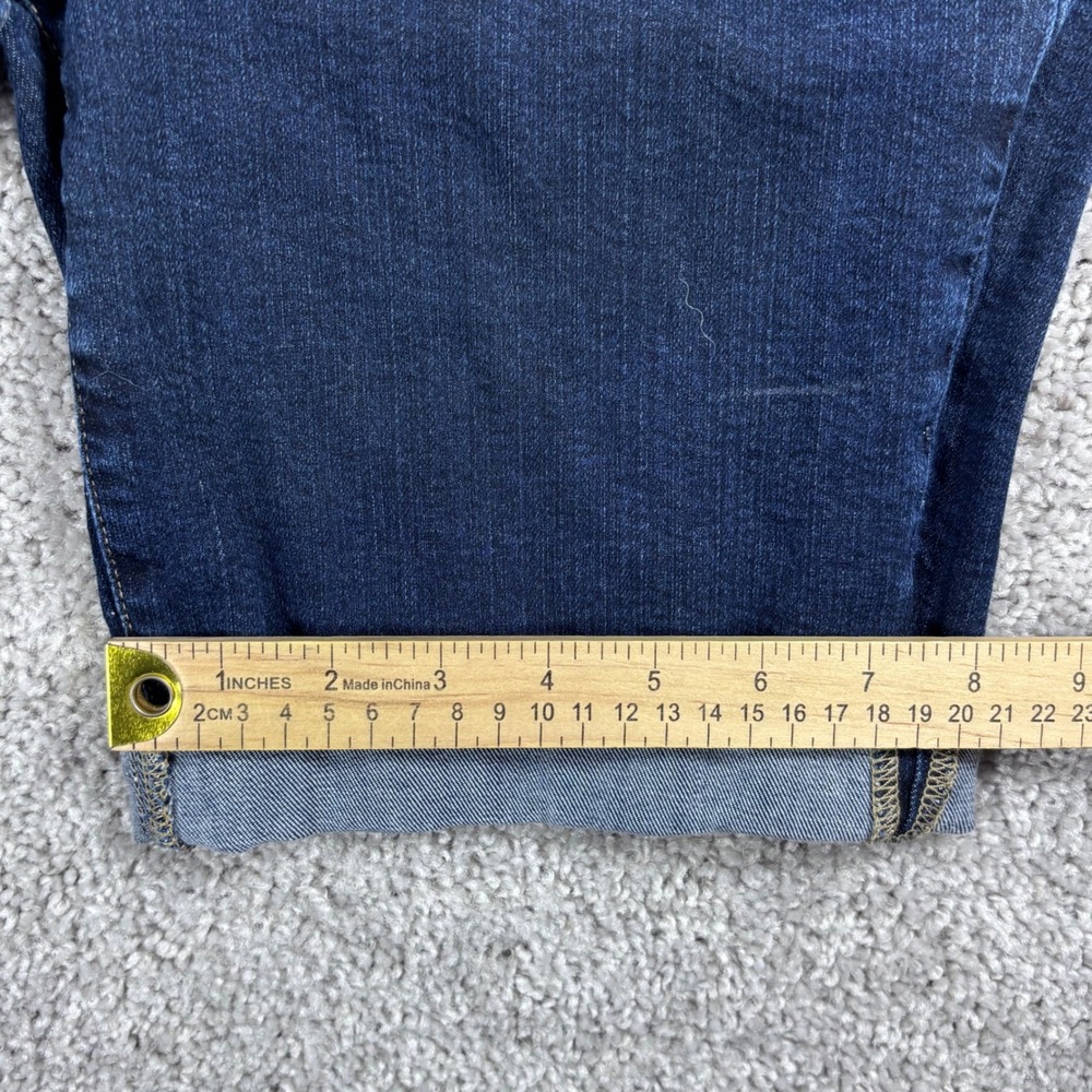 Paige Denim Dark‎ Wash Mid Rise Roll Cuff Bermuda Shorts Womens Size 28 - Picture 7 of 11